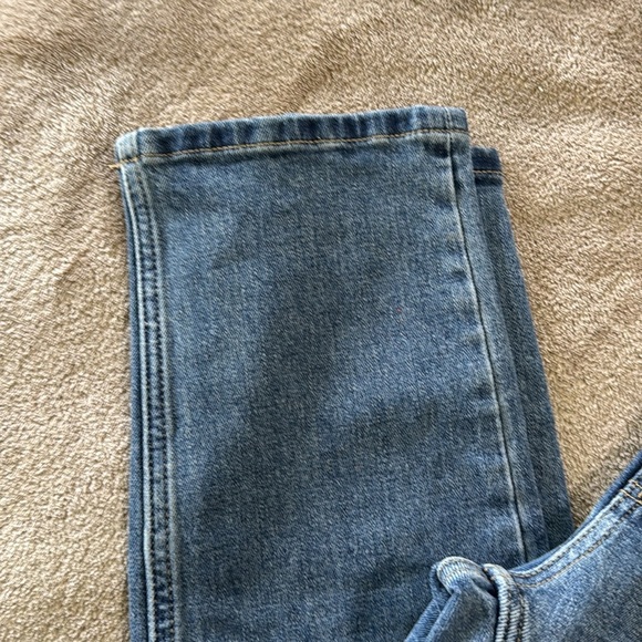 Everlane OG Cheeky Crop Blue Straight Leg Jeans - Picture 4 of 11